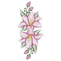Rippled Lily 1 11(Md) machine embroidery designs