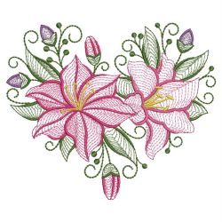 Rippled Lily 1 12(Sm) machine embroidery designs