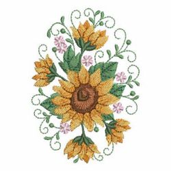 Sunflowers 1 10 machine embroidery designs