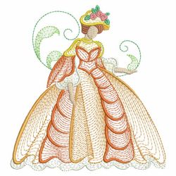 Rippled Victorian Lady 05(Sm) machine embroidery designs