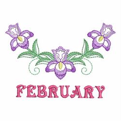 Month Flowers 02 machine embroidery designs