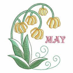 Month Flowers 05 machine embroidery designs