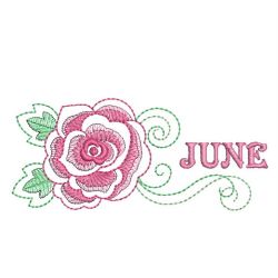 Month Flowers 06 machine embroidery designs