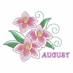 Month Flowers 08 machine embroidery designs