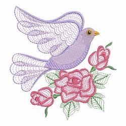 Rippled Doves 02(Sm) machine embroidery designs
