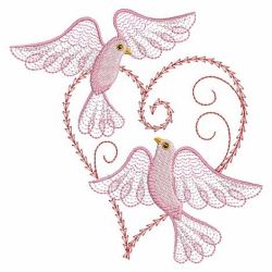 Rippled Doves 04(Lg) machine embroidery designs