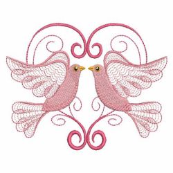 Rippled Doves 07(Lg) machine embroidery designs