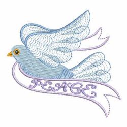 Rippled Doves 08(Lg) machine embroidery designs