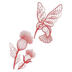 Redwork Hummingbird 01(Sm) machine embroidery designs