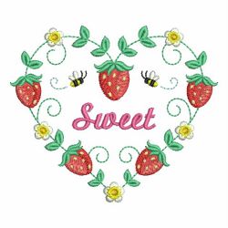 Heirloom Strawberry 08 machine embroidery designs