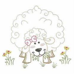 Vintage Cute Lamb 04(Sm) machine embroidery designs