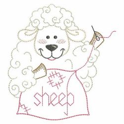 Vintage Cute Lamb 07(Sm) machine embroidery designs