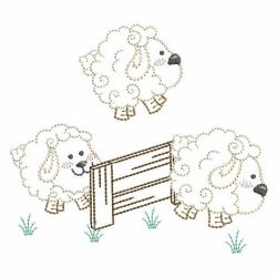 Vintage Cute Lamb 09(Sm) machine embroidery designs