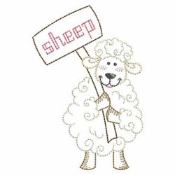 Vintage Cute Lamb 10(Sm) machine embroidery designs