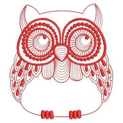 Redwork Rippled Owls 1 03(Lg) machine embroidery designs