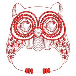 Redwork Rippled Owls 1 03(Sm) machine embroidery designs