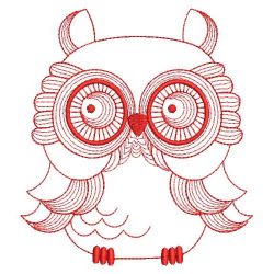 Redwork Rippled Owls 1 05(Lg)