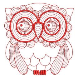 Redwork Rippled Owls 1 09(Lg)