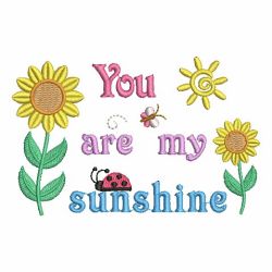 You Are My Sunshine machine embroidery designs