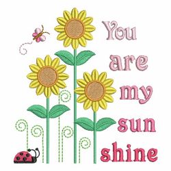 You Are My Sunshine 08 machine embroidery designs