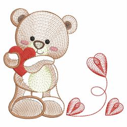 Rippled Teddy Bear(Lg) machine embroidery designs