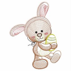 Rippled Teddy Bear 04(Sm) machine embroidery designs