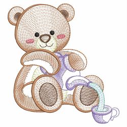 Rippled Teddy Bear 10(Md) machine embroidery designs