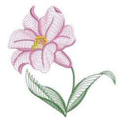 Rippled Lily 2(Md) machine embroidery designs