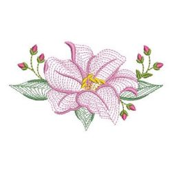 Rippled Lily 2 03(Sm) machine embroidery designs