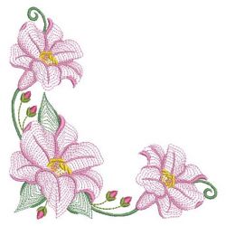 Rippled Lily 2 05(Lg) machine embroidery designs