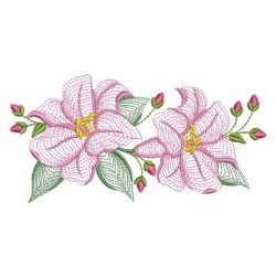 Rippled Lily 2 06(Md) machine embroidery designs