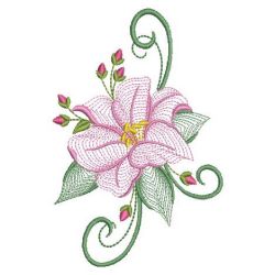 Rippled Lily 2 08(Md) machine embroidery designs