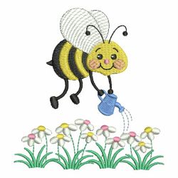 Cute Spring Bee machine embroidery designs