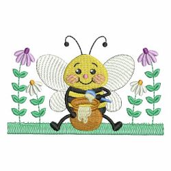 Cute Spring Bee 02 machine embroidery designs