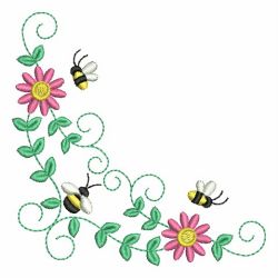 Cute Spring Bee 07 machine embroidery designs