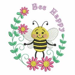 Cute Spring Bee 08 machine embroidery designs