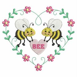 Cute Spring Bee 09 machine embroidery designs