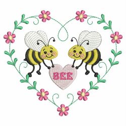 Cute Spring Bee 09 machine embroidery designs