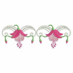 Heirloom Fuchsia 05 machine embroidery designs