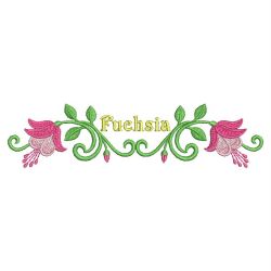 Heirloom Fuchsia 07 machine embroidery designs