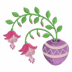 Heirloom Fuchsia 09 machine embroidery designs