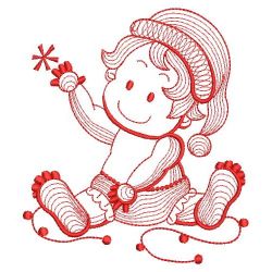 Redwork Lovely Baby 02(Sm)