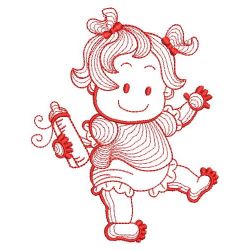 Redwork Lovely Baby 03(Sm)