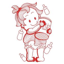 Redwork Lovely Baby 05(Sm) machine embroidery designs