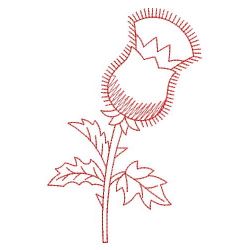 Redwork Thistle 01(Sm) machine embroidery designs