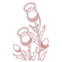 Redwork Thistle 06(Sm) machine embroidery designs