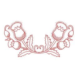 Redwork Thistle 11(Md) machine embroidery designs