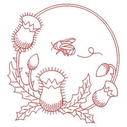 Redwork Thistle 12(Lg) machine embroidery designs