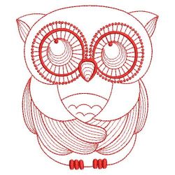 Redwork Rippled Owls 1 08(Lg) machine embroidery designs