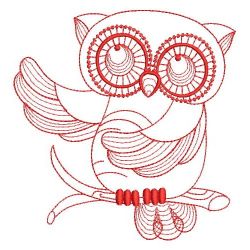 Redwork Rippled Owls 1 09(Lg)